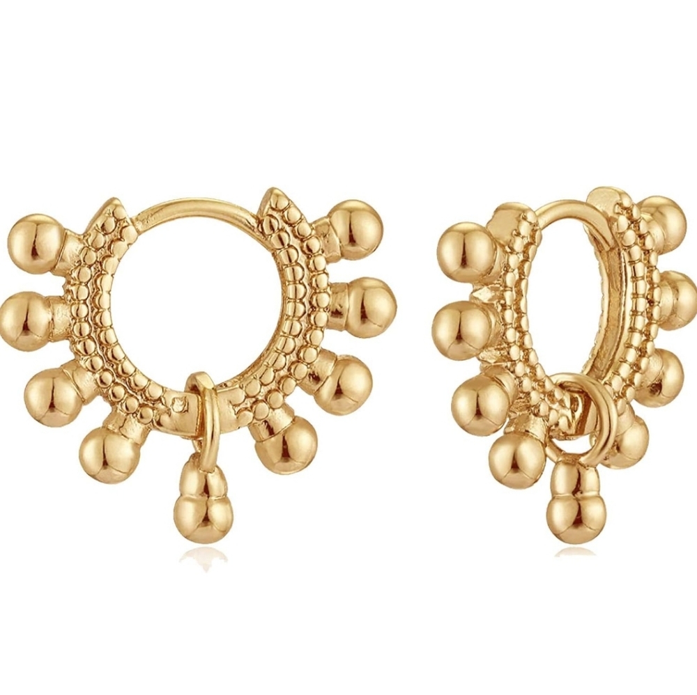MYEARS Women Huggie Earrings Gold Hoop 14K Gold Filled Small Simple Hand…